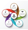 circle infographic vector image
