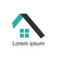 house logomodern design vector image
