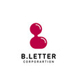 letter b logo design template vector image