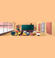 school classroom interior vector image