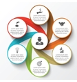 circle infographic vector image