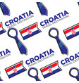 croatia travel destination seamless pattern vector image vector image