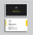 minimal business card print template design vector image vector image