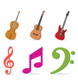 music symbols vector image vector image
