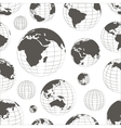 pattern of nine globes vector image vector image