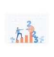 determine targets for business in 2023 vector image