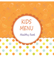 kid menu vector image