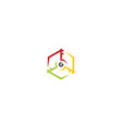 recycle icon key logo vector image