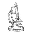 vintage microscope engraving vector image