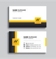 minimal business card print template design black vector image vector image