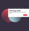 abstract colorful landing page template vector image