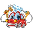 car wash cartoon vector image