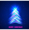 christmas tree vector image