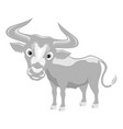 cute bull icon vector image vector image