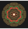 hand drawn golden mandala vector image