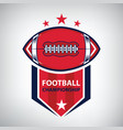 sport american football logo american style vector image