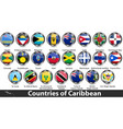 countries caribbean vector image