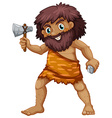 Caveman and fish Royalty Free Vector Image - VectorStock