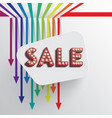 colorful and clean template with arrows vector image