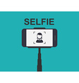 smartphone selfie tool monopod vector image vector image
