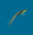 sunray shadow tube fly pattern for fly fisherman vector image vector image