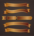 collection set of variation bronze elegant vector image