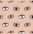 eye seamless pattern vector image