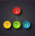 creative concept for dark infographic business vector image vector image