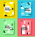 layout design template cover book colorful cute vector image