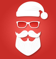 christmas greeting card template vector image