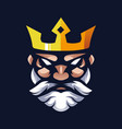 king logo vector image vector image