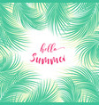 palm tree leaves vector image