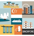 symbols of singapore vector image