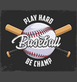 hand drawn baseball ball with red lacing and two vector image