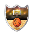 basketball badge emblem vector image vector image