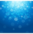christmas and new year blue background vector image vector image