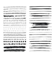 hand drawn line borders strokes and scribbles vector image