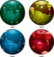 bubble button vector image vector image
