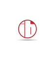 initial letter ib logo template design vector image
