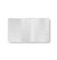 metal plaque banner and tag plate vector image vector image