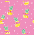 seamless pattern with pineapples vector image