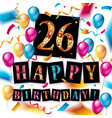 Happy birthday card design Royalty Free Vector Image