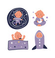 a set of with newborn baby vector image vector image