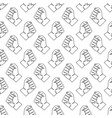 seamless pattern with human hands vector image vector image