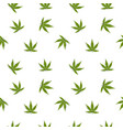 marijuana leaves seamless pattern on white vector image