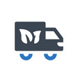 garbage truck icon vector image vector image