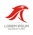 logo the animal birds eagle hawk crow pigeons vector image