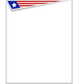 usa flag symbols corner frame vector image