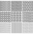 grunge textured seamless patterns vector image