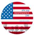 independence day american signs hanging with chain vector image vector image